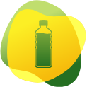 Icon of a water bottle to illustrate that Espumisan Easy can be taken without water